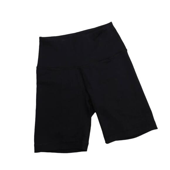 90 Degree Black Biker Shorts High Rise Spandex Athleisure Shorts - Picture 1 of 4